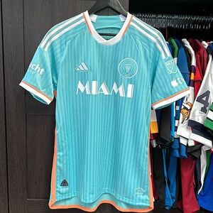 Lionel Messi Inter Miami CF adidas 2024 Archive Authentic Jersey - Aqua